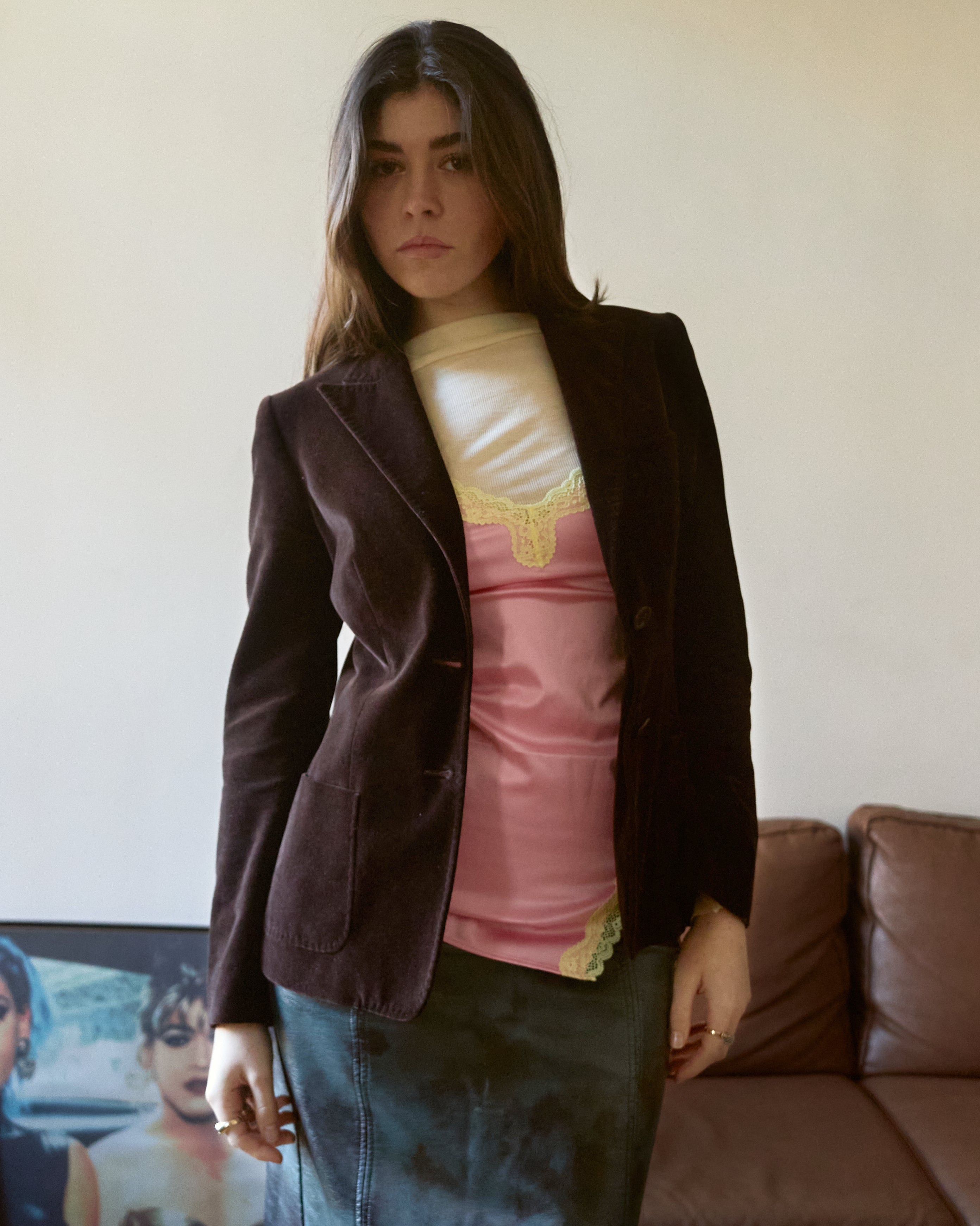 Max Mara Brown Velvet Blazer