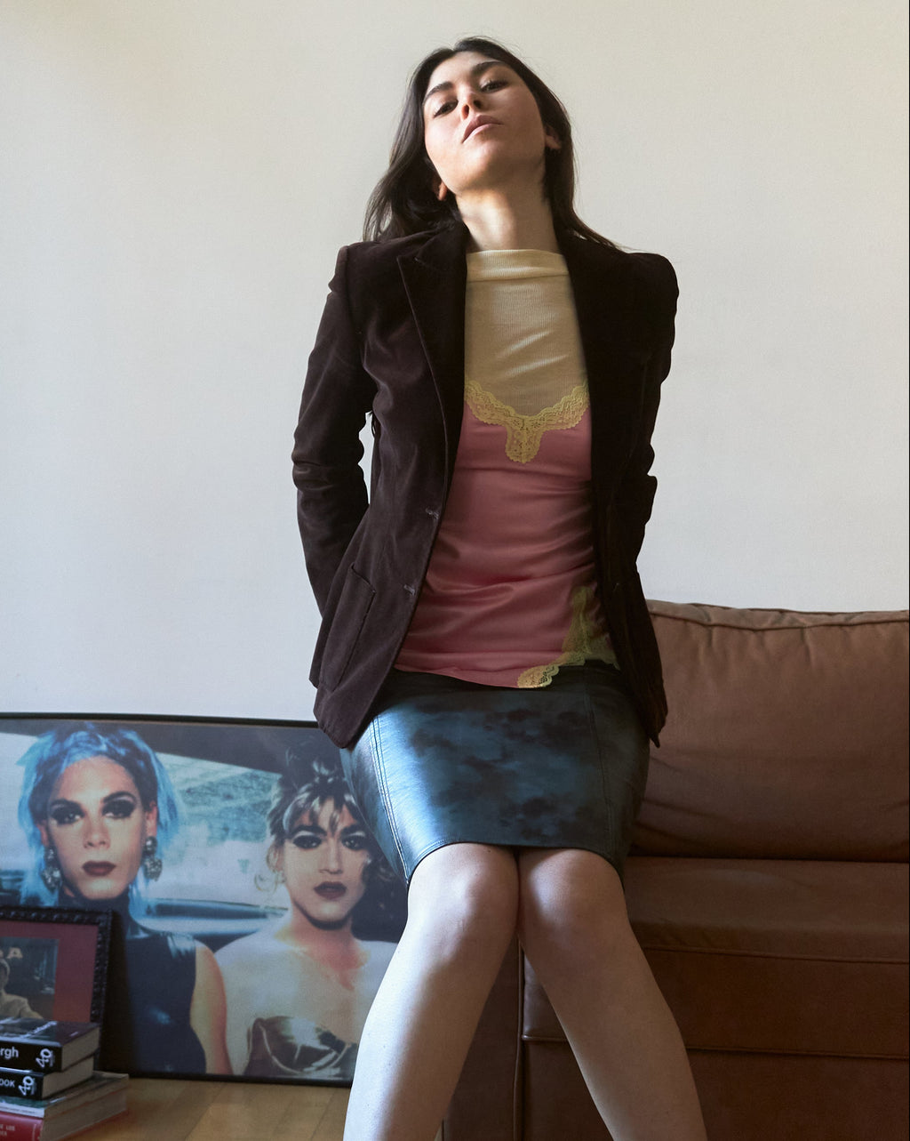 Max Mara Brown Velvet Blazer