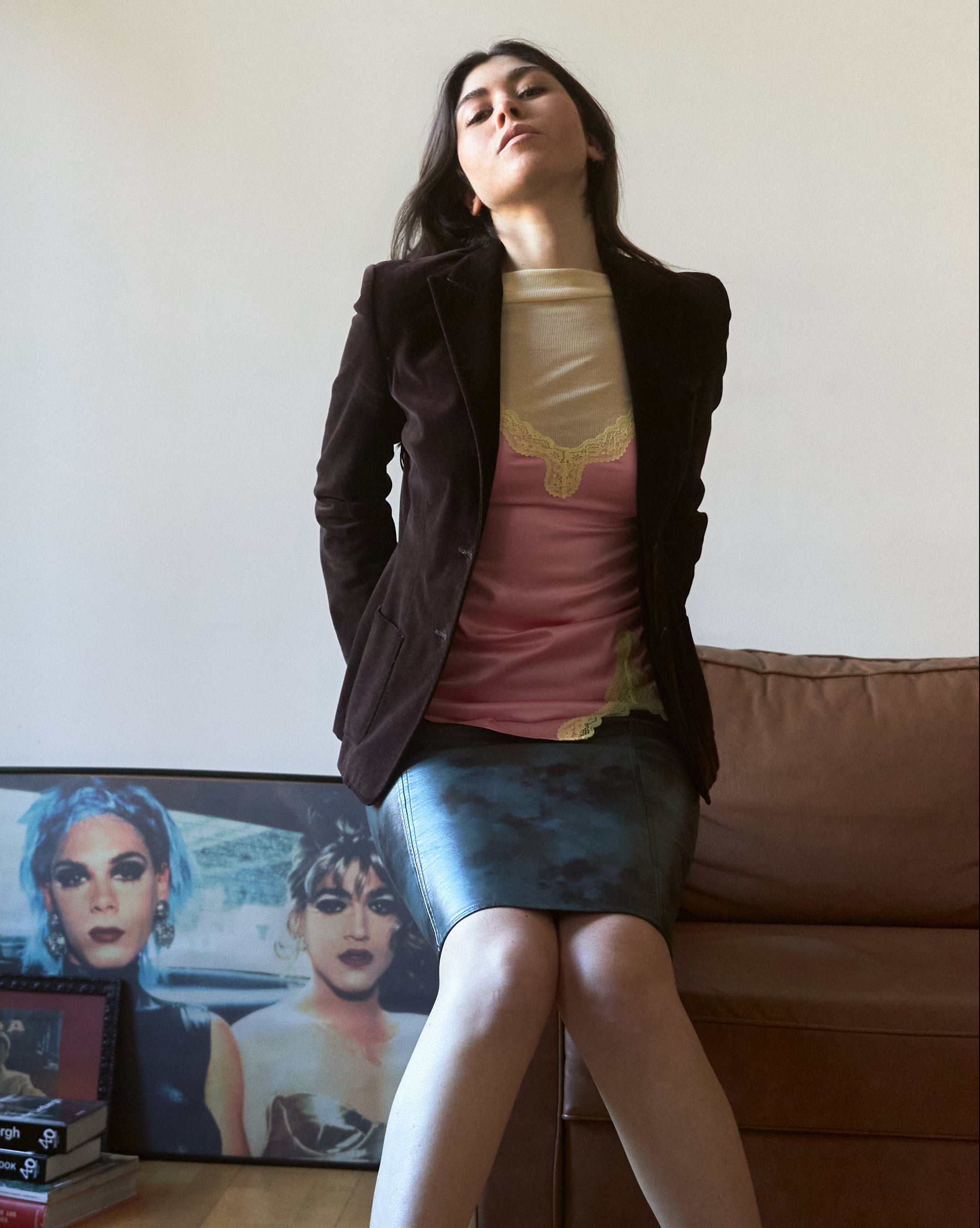 Max Mara Brown Velvet Blazer